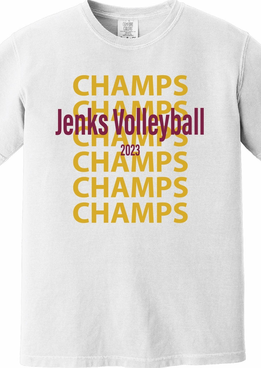 Jenks Volleyball Championship T-Shirt – The Trojan Shop