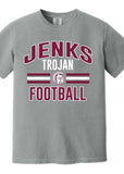 Jenks Football Collegiate Comfort Color T-Shirt (Adult & Youth)(2 Colors)