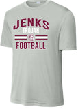 Jenks Football Collegiate Performance Tee (Adult & Youth)(3 Colors)