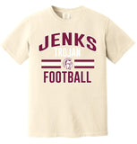 Jenks Football Collegiate Comfort Color T-Shirt
