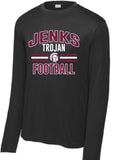 Jenks Football Collegiate L/S Performance Tee (Adult & Youth)(2 Colors)