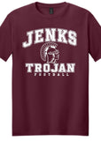 Jenks Football Distressed T-Shirt (Adult & Youth)(2 Colors)