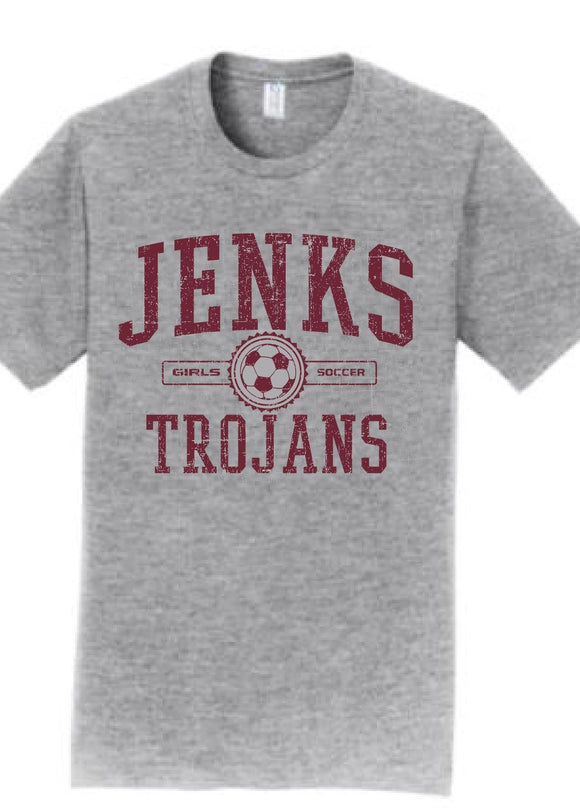 Lady Trojan Soccer Collegiate Classic T-Shirt (Youth to Adult)