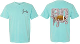 Jenks Football Go Trojans Comfort Color T-Shirts (Youth to Adult)