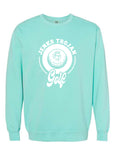 Jenks Trojan Golf Script Comfor Colors Sweatshirt (3 Colors)