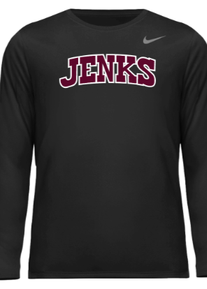 Jenks Football Classic Nike Long-Sleeve Legend T-Shirt (Youth to Adult)