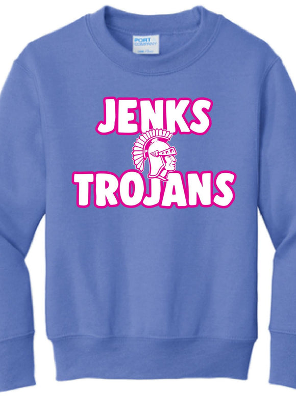 JNW Bubble Letter Crew Sweatshirt (Youth to Adult) (2 Colors)