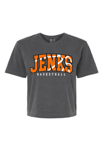 Jenks Basketball Rally Women's Box-Cut T-Shirt (Comfort Colors)
