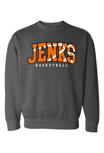 Jenks Basketball Rally Crew Sweatshirt (Comfort Colors)