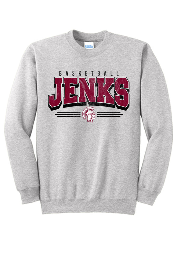 Jenks Basketball Who Are We Crew Sweatshirt (Youth to Adult)