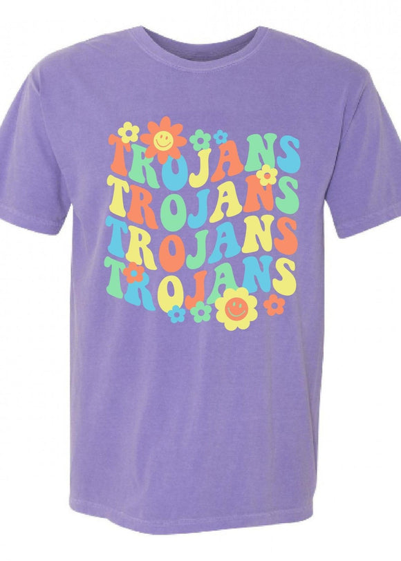 JEE Trojans Flower Power T-Shirt (Youth to Adult) (2 Colors)