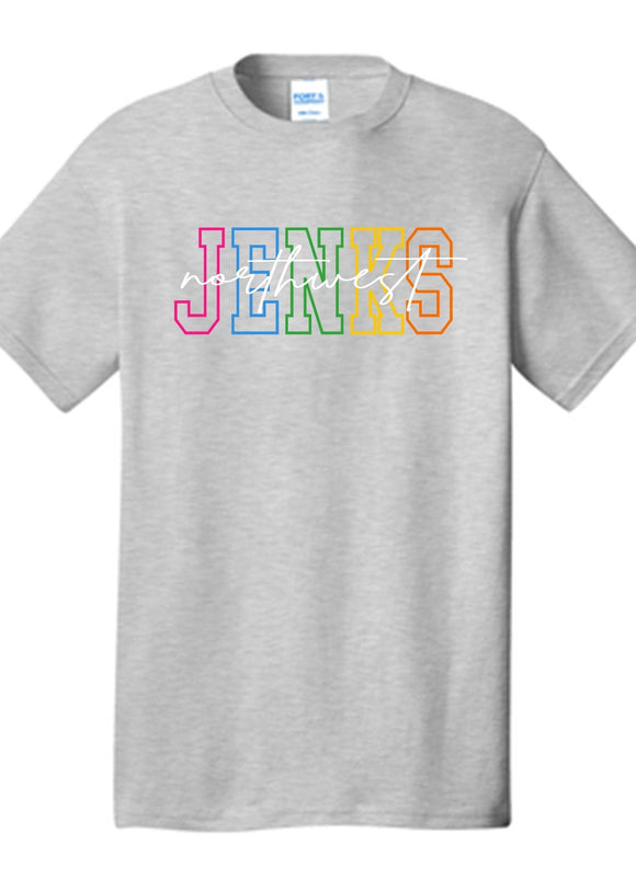 JNW Multi-Color Letter T-Shirt (Youth to Adult)