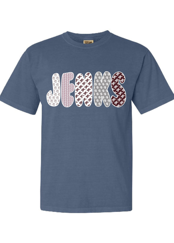 JNW Jenks Patchwork T-Shirt (Comfort Colors) (Youth to Adult)