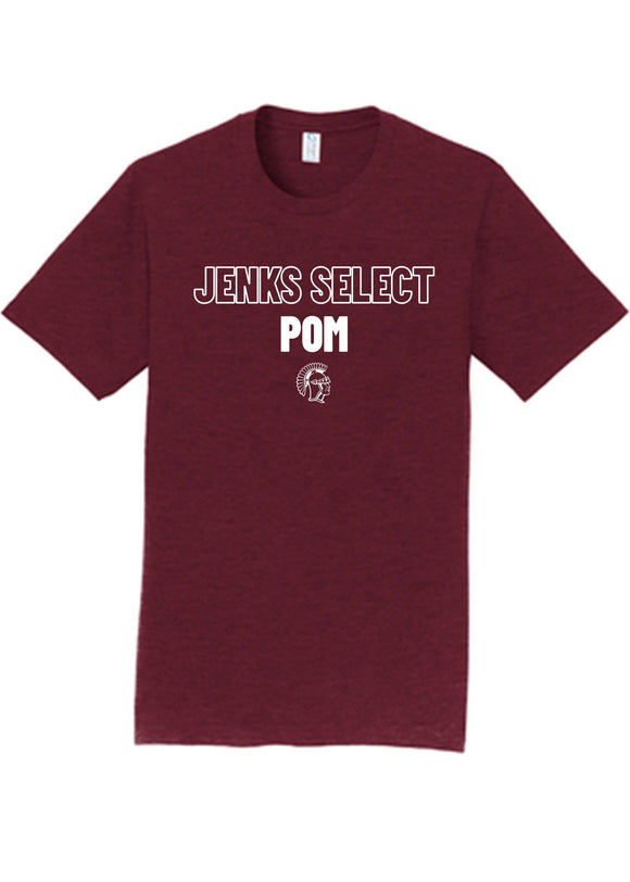 Select Pom Maroon Classic T-Shirt (Youth to Adult)