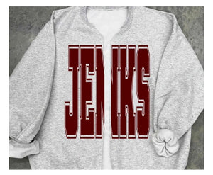 Jenks Pom VIRAL Split Sweatshirt
