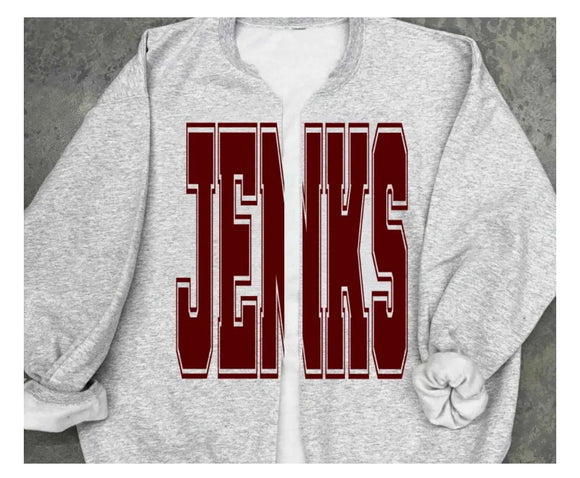 Jenks Pom VIRAL Split Sweatshirt