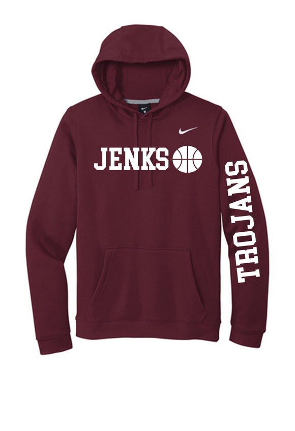 Jenks Basketball Trojans NIKE Fleece Hoodie