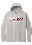 Lady Trojan Wrestling Slant Hooded L/S Performance T-Shirt (3 Colors)