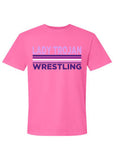 Lady Trojan Wrestling Stripe T-Shirt (3 Colors)