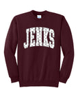 Jenks Heart Filled Crew Sweatshirt (2 Colors)(Youth-Adult)