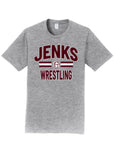 Jenks Wrestling Collegiate T-Shirt (Adult & Youth)(3 Colors)