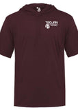 Jenks Football Trojan Hooded Short-Sleeve T-Shirt (2 Colors)