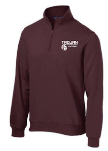 Jenks Football Trojan Quarter Zip Sweatshirt