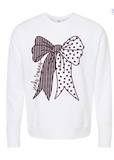 JMS Big Bow Crew Sweatshirt (2 Colors) (Youth to Adult)