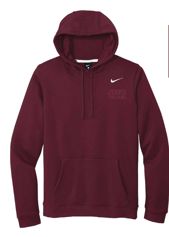Jenks Tennis Nike Club Fleece Hoodie (2 Colors)