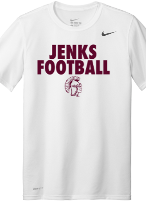 Jenks Football Nike Legend T-Shirt (2 Colors) (Youth and Adult)