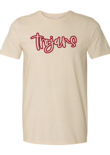 Jenks Pom Trojans Script Classic T-Shirt (Youth to Adult) (2 Colors)