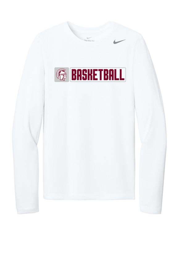 Jenks Basketball Trojan Elite NIKE Long-Sleeve Performance T-Shirt (2 Colors)