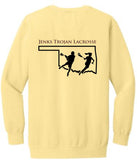 Lady Trojan/Trojan Lacrosse State Crew Sweatshirt (Comfort Colors)(6 Colors)