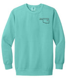 Lady Trojan/Trojan Lacrosse State Crew Sweatshirt (Comfort Colors)(6 Colors)