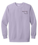 Lady Trojan/Trojan Lacrosse State Crew Sweatshirt (Comfort Colors)(6 Colors)