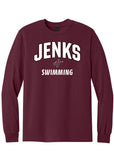 Jenks Swim Collegiate L/S T-Shirt (3Colors)