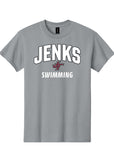 Jenks Swim Collegiate T-Shirt (Adult & Youth)(3 Colors)