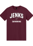 Jenks Swim Collegiate T-Shirt (Adult & Youth)(3 Colors)
