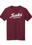 Jenks Swim Script Nike Legend T-Shirt (Adult & Youth)(3 Colors)