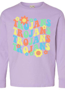 JEE Trojans Flower Power Long Sleeve T-Shirt (Youth to Adult)