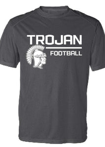Jenks Football Trojan Badger Performance T-Shirt (2 Colors) (Youth to Adult)