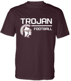 Jenks Football Trojan Badger Performance T-Shirt (2 Colors) (Youth to Adult)