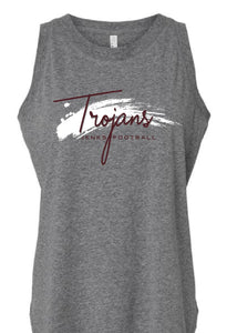 Jenks Football Painted Script Women's Tank