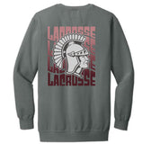 Lady Trojan Lacrosse Waves Crew Sweatshirt (Comfort Colors) (6 Colors)