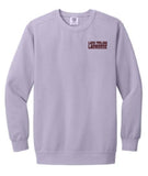 Lady Trojan Lacrosse Waves Crew Sweatshirt (Comfort Colors) (6 Colors)