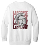 Lady Trojan Lacrosse Waves Crew Sweatshirt (Comfort Colors) (6 Colors)