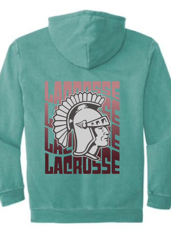 Lady Trojan Waves Hoodie (Comfort Colors) (3 Colors)