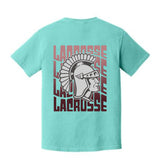 Lady Trojan Lacrosse Waves T-Shirt (Comfort Colors) (Youth to Adult)(6 Colors)