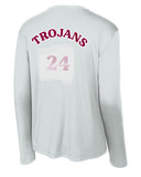 Lady Trojan Lacrosse Player T-Shirt (NO PLAYER NUMBER) (Youth to Adult)